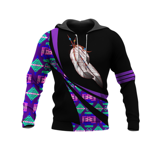 Powwow StoreHD0012060 Pattern Native Pride 3D Hoodie