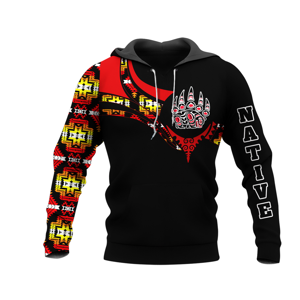 Powwow StoreHD0012512 Pattern Native Pride 3D Hoodie