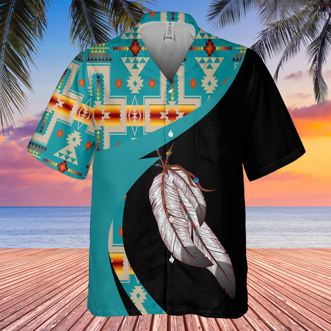 GB-HW000983 Tribe Design Native American Hawaiian Shirt 3D