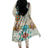 Powwow StoreGBNAT00069 Tribe Design Native American Cardigan Coat Long Pant Set