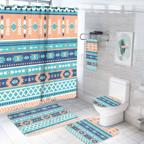 BS-000286 Pattern Native American Bathroom Set