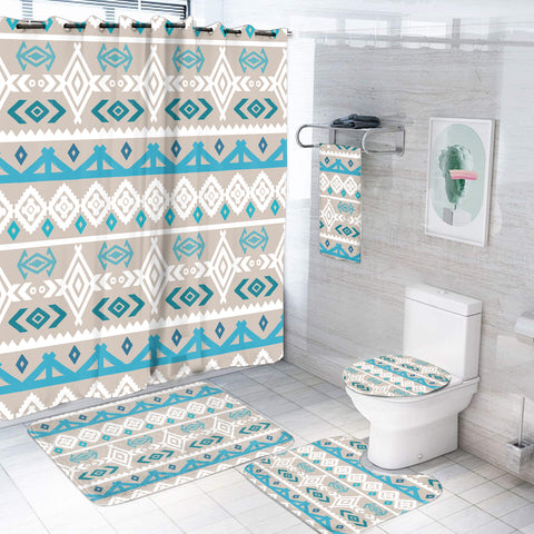BS-000287 Pattern Native American Bathroom Set