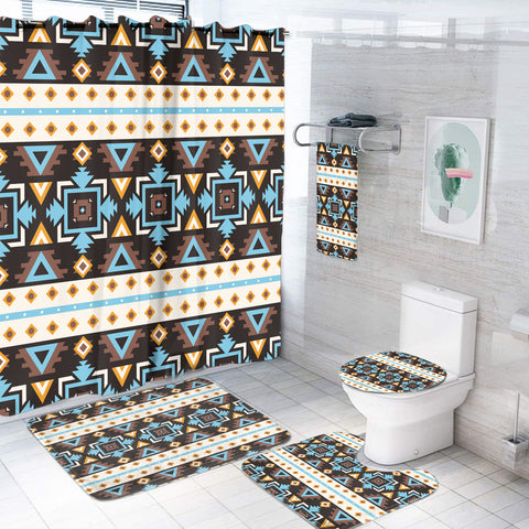 BS-000290 Pattern Native American Bathroom Set