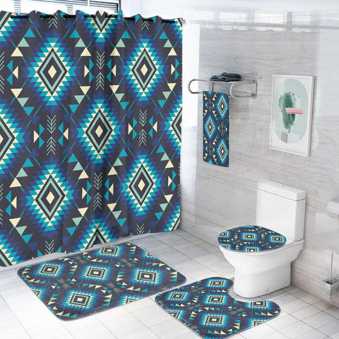 BS-000294 Pattern Native American Bathroom Set