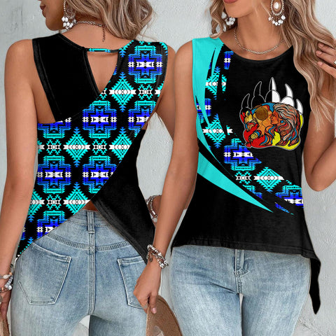 Powwow StoreCBT0035 Pattern Native Cross Back Top