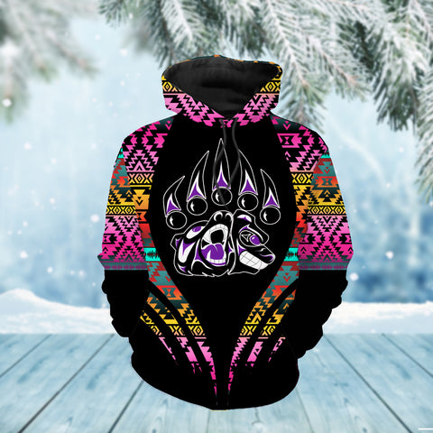 Powwow StoreHD0011660 Pattern Native Pride 3D Hoodie