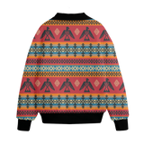 Powwow Storegb nat00029 pattern native american unisex knitted fleece lapel outwear