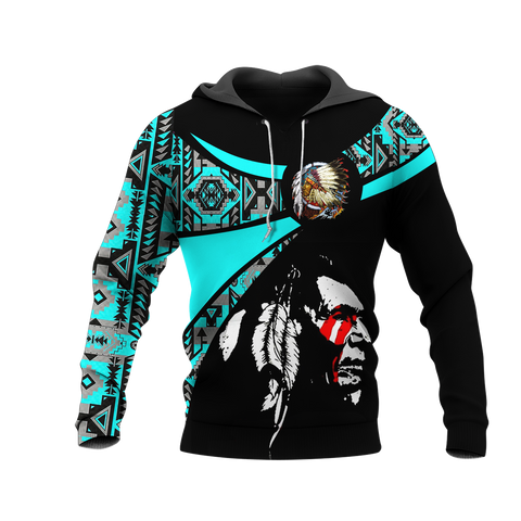 Powwow StoreHD000822 Pattern Native Pride 3D Hoodie