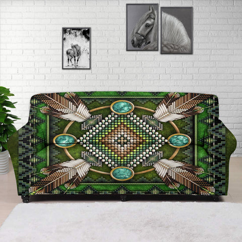 Powwow StoreGBNAT00023 Native Tribal Pattern Native Sofa Cover