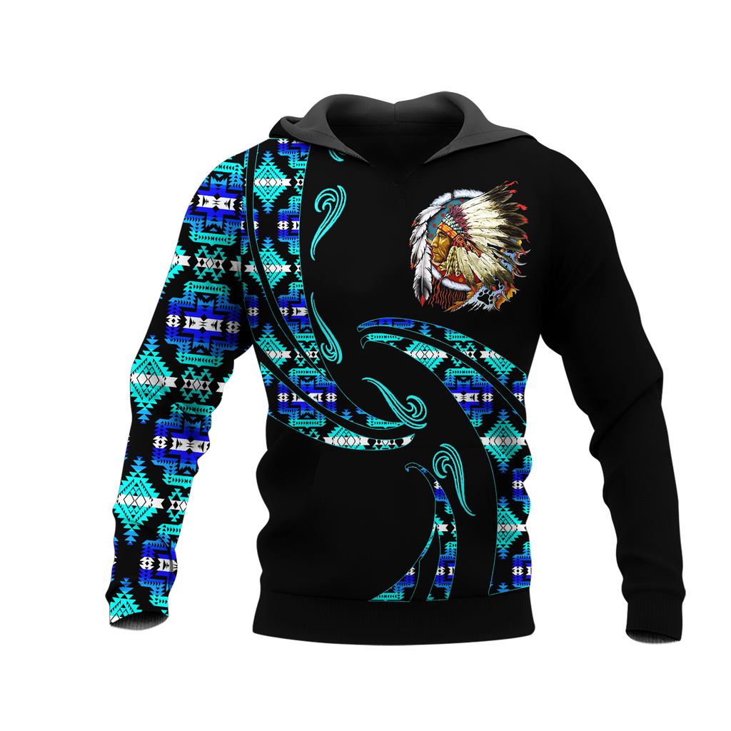 Powwow StoreHD0012372 Pattern Native Pride 3D Hoodie