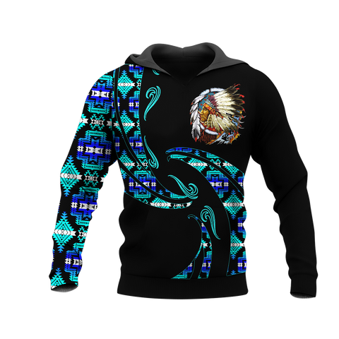 Powwow StoreHD0012372 Pattern Native Pride 3D Hoodie