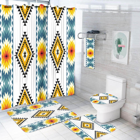 BS-000295 Pattern Native American Bathroom Set