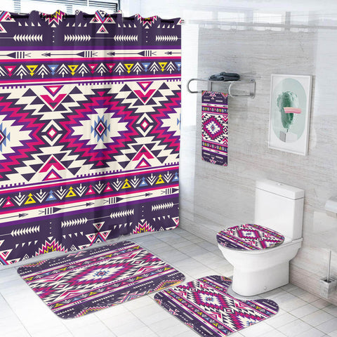 BS-000297 Pattern Native American Bathroom Set