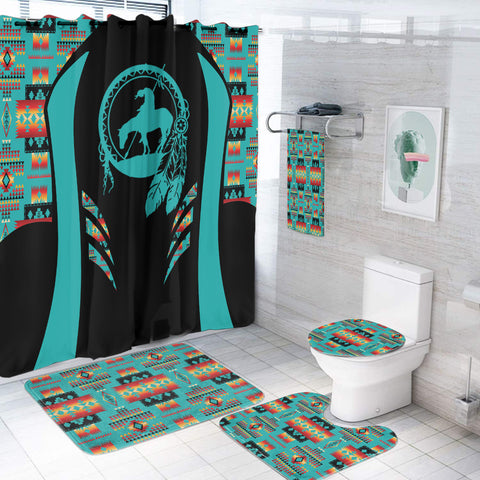 BS-000301 Pattern Native American Bathroom Set