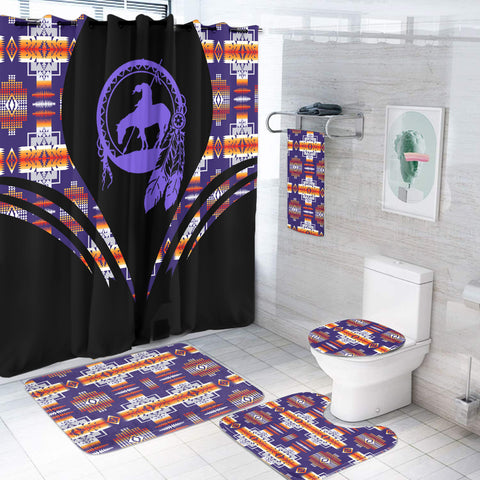 BS-000305 Pattern Native American Bathroom Set