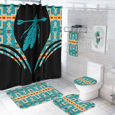 BS-000306 Pattern Native American Bathroom Set