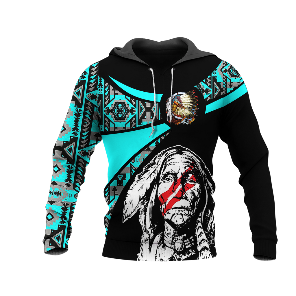 Powwow StoreHD000823 Pattern Native Pride 3D Hoodie