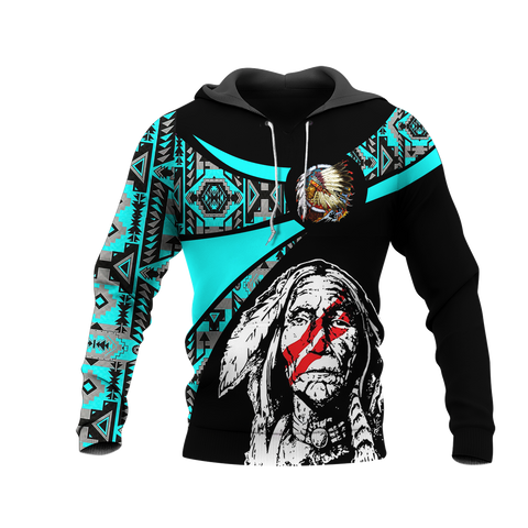 Powwow StoreHD000823 Pattern Native Pride 3D Hoodie