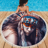 Powwow StoreGBNAT00038  Native American Design Beach Blanket