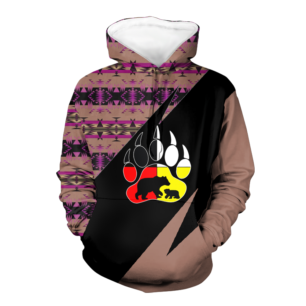 Powwow StoreHD0012154 Pattern Native Pride 3D Hoodie