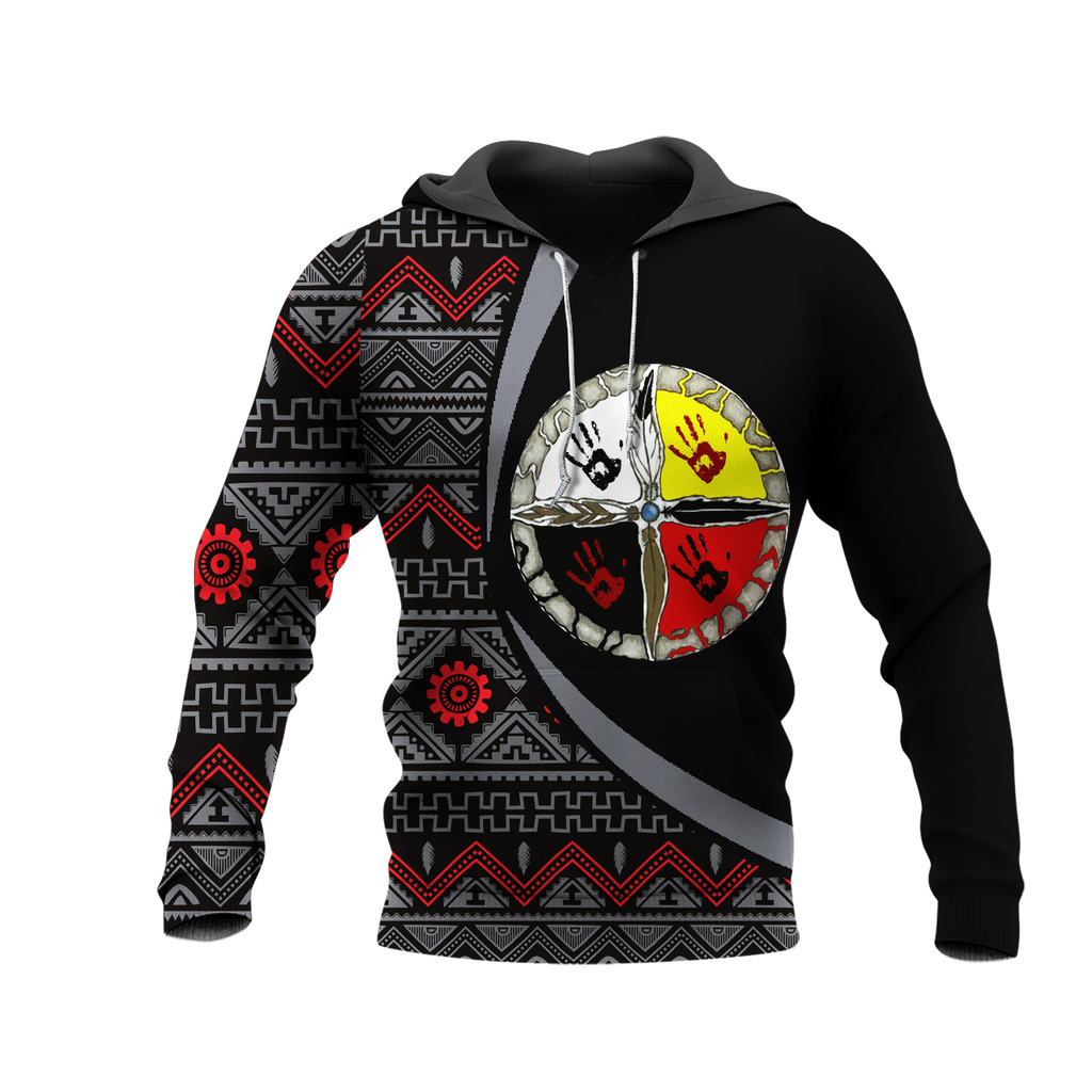 Powwow StoreHD0012215  Pattern Native Pride 3D Hoodie