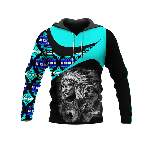 Powwow StoreHD0011427 Pattern Native Pride 3D Hoodie