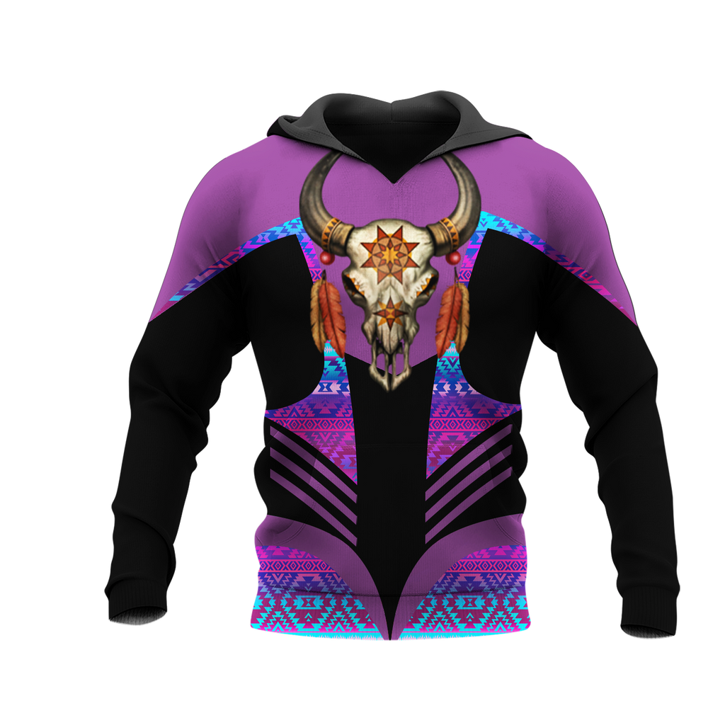 Powwow StoreHD001187 Pattern Native Pride 3D Hoodie