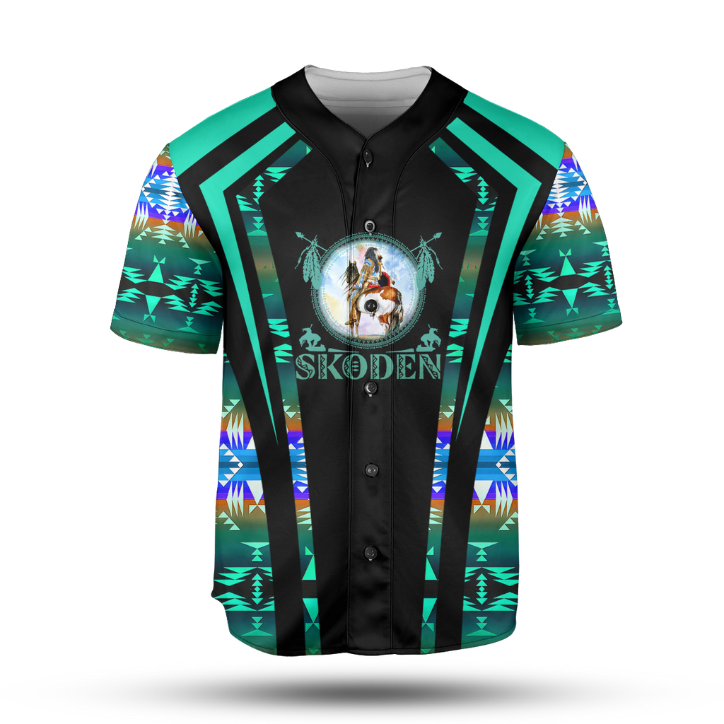 BJ00026 Pattern Native Baseball Jersey