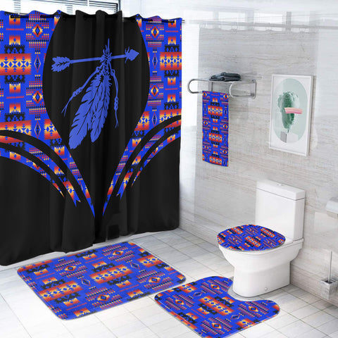 BS-000304 Pattern Native American Bathroom Set