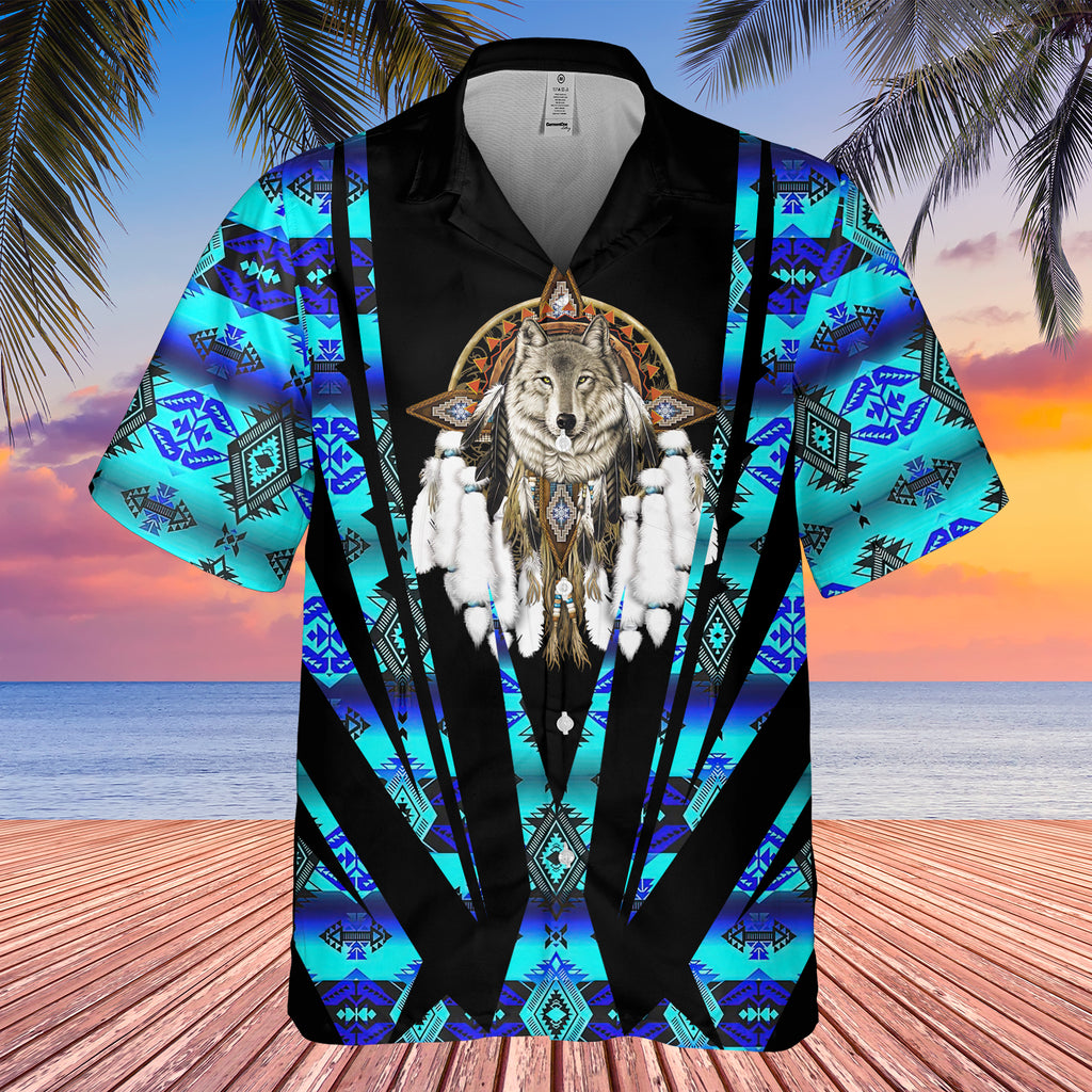 GB-HW000419  Tribe Design Native American Hawaiian Shirt 3D