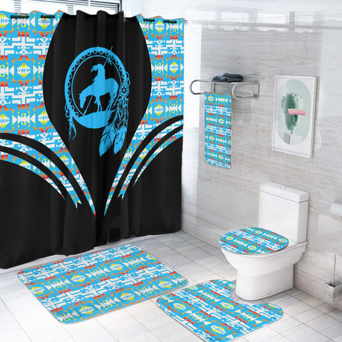 BS-000310 Pattern Native American Bathroom Set