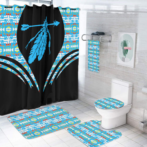 BS-000311 Pattern Native American Bathroom Set