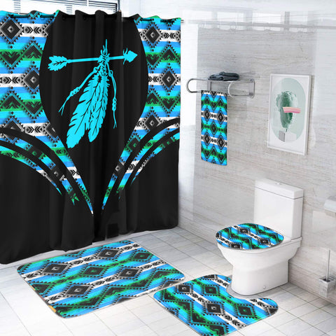 BS-000314 Pattern Native American Bathroom Set