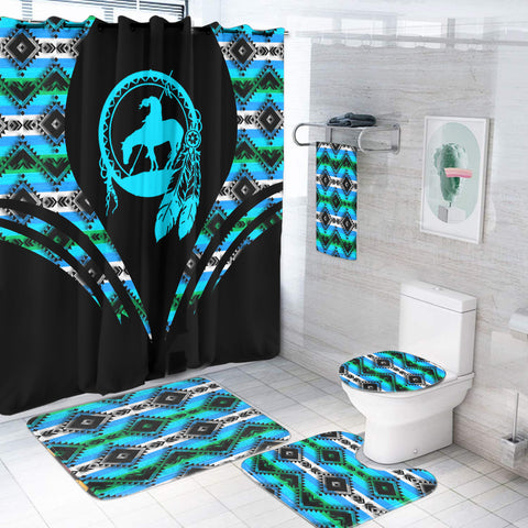 BS-000315 Pattern Native American Bathroom Set