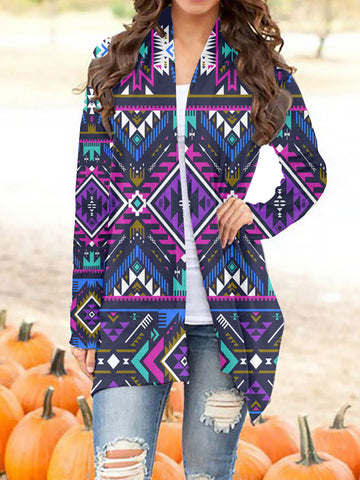 GB-NAT00380  Tribe Design Native Women's Cardigan With Long Sleeve