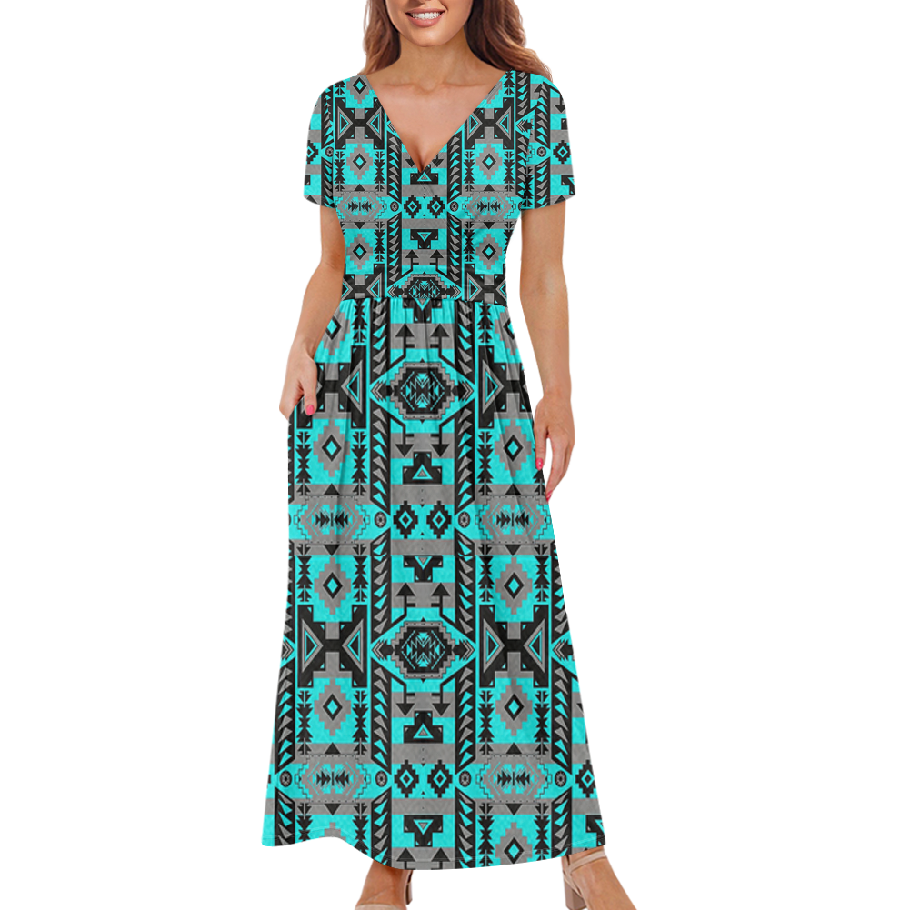 GB-NAT00626 Pattern Native Ladies Dress