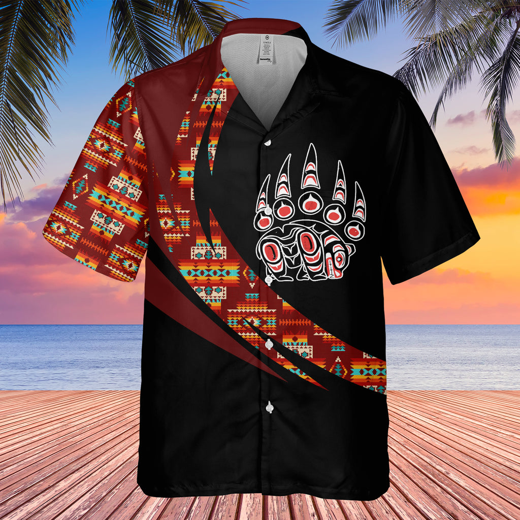GB-HW000856 Tribe Design Native American Hawaiian Shirt 3D