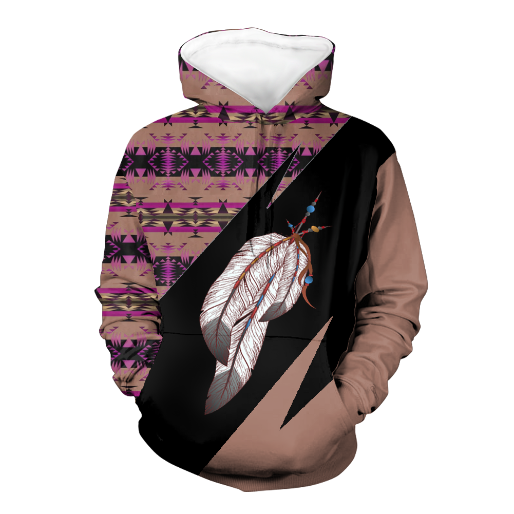 Powwow StoreHD0012155 Pattern Native Pride 3D Hoodie