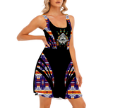 Powwow StoreTVD0007 Pattern Native Women's Tank Vest Dress