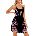 Powwow StoreTVD0009 Pattern Native Women's Tank Vest Dress