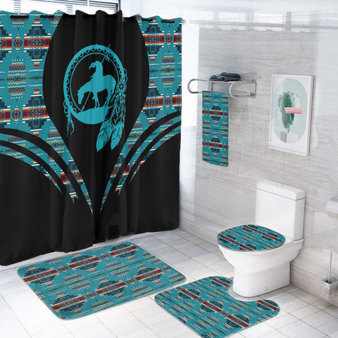 BS-000319 Pattern Native American Bathroom Set