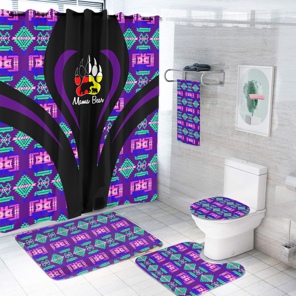 BS-000325 Pattern Native American Bathroom Set