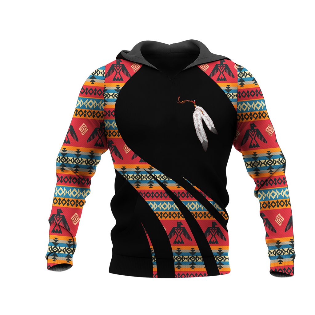 Powwow StoreHD0011712 Pattern Native Pride 3D Hoodie