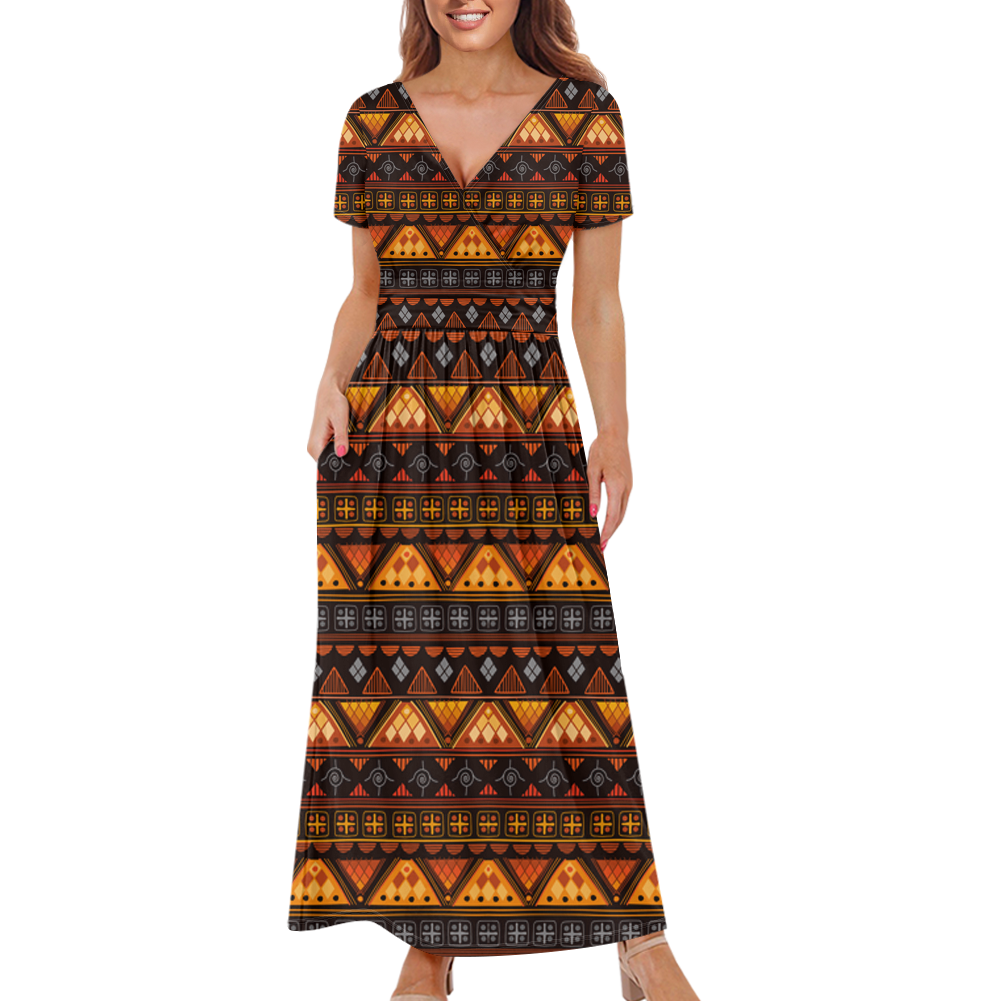 GB-NAT00644 Pattern Native Ladies Dress