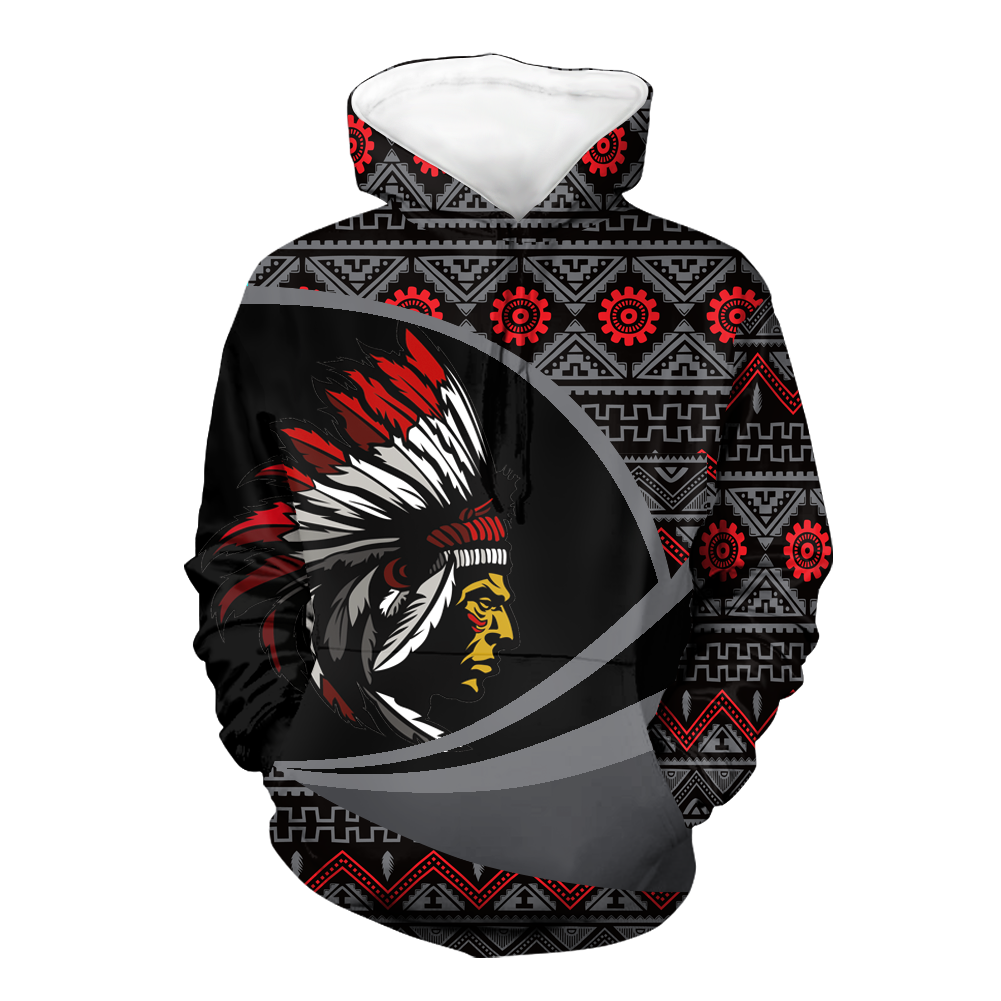 Powwow StoreHD0011495 Pattern Native Pride 3D Hoodie