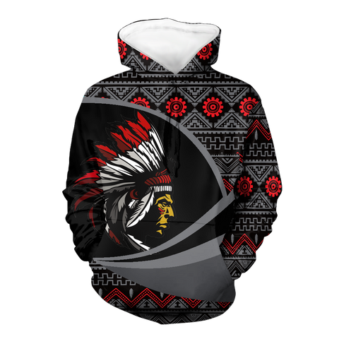 Powwow StoreHD0011495 Pattern Native Pride 3D Hoodie