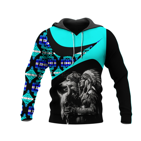 Powwow StoreHD0011429 Pattern Native Pride 3D Hoodie