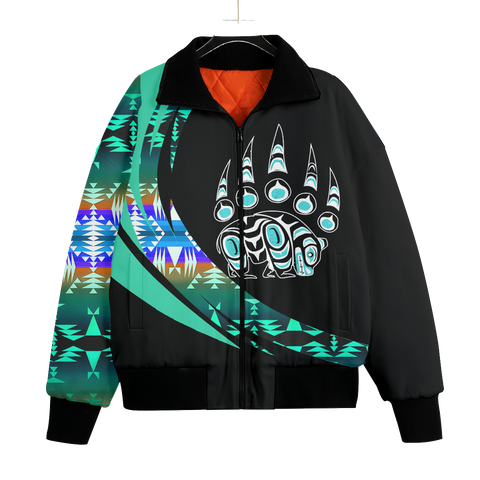 KFLO002 Pattern Native American Unisex Knitted Fleece Lapel Outwear