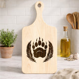 2HKKZB07M15 Bear Claws Native American Light-colored Cutting Board