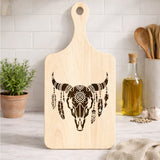 2HKKZB07M8 Bison Native American Light-colored Cutting Board